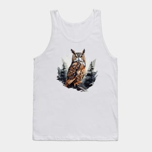 Great Horned Owl Tank Top